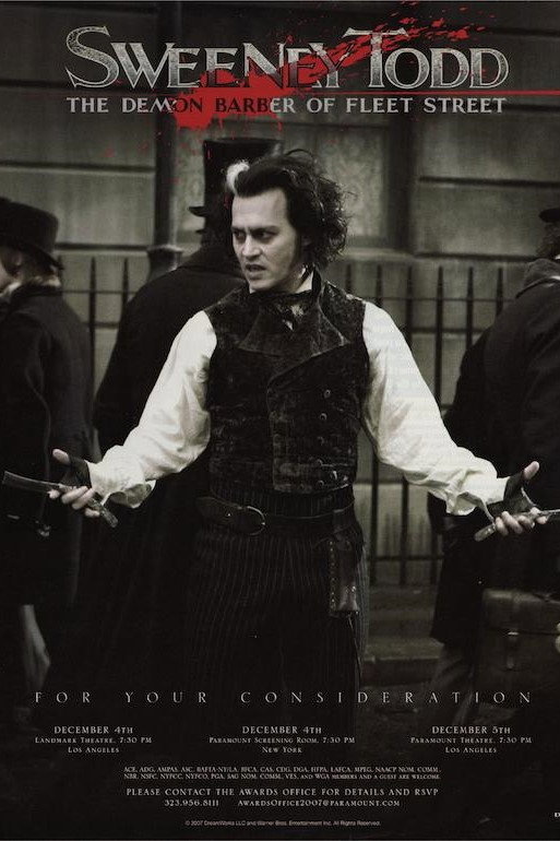 Постер фильм Sweeney Todd: The Demon Barber of Fleet Street